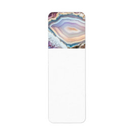 Moderne Geode Kristal | Kristal Foto Label