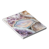 Moderne Geode Kristal Kunst | Foto Notitieblok (Schuin)