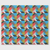 Moderne geometrie: Abstracte naadloze stijl Cadeaupapier (Vlak)