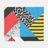 Moderne geometrie: Abstracte naadloze stijl Fleece Deken (Voorkant (Horizontaal))