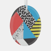Moderne geometrie: Abstracte naadloze stijl Glas Ornament (Voorkant Rechts)