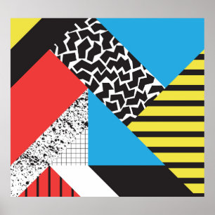 Moderne geometrie: Abstracte naadloze stijl Poster