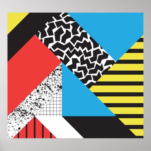 Moderne geometrie: Abstracte naadloze stijl Poster (Voorkant)