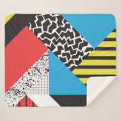 Moderne geometrie: Abstracte naadloze stijl Sherpa Deken (Voorkant (horizontaal))