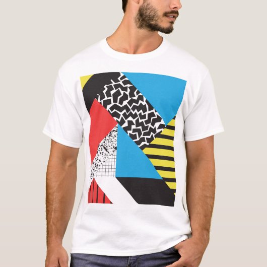 Moderne geometrie: Abstracte naadloze stijl T-shirt (Voorkant)