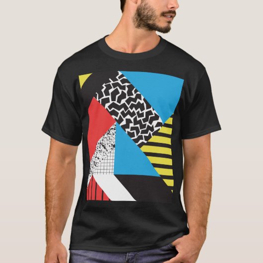 Moderne geometrie: Abstracte naadloze stijl T-shirt (Voorkant)