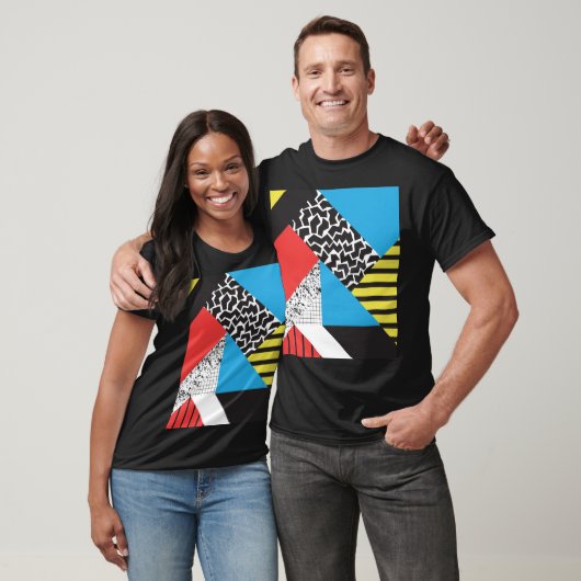 Moderne geometrie: Abstracte naadloze stijl T-shirt (Unisex)