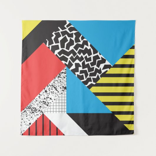 Moderne geometrie: Abstracte naadloze stijl Wandkleed (Voorkant)