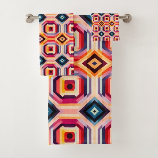 Moderne Geometrie Bad Handdoek (Insitu)