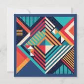 Moderne Geometrie Bedankkaart (Achterkant)