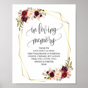 Moderne geometrie Bij liefhebbende gedenktekens Poster