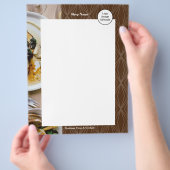 Moderne Geometrie Bruin Flyer (Hand)