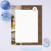 Moderne Geometrie Bruin Flyer (Enkel)