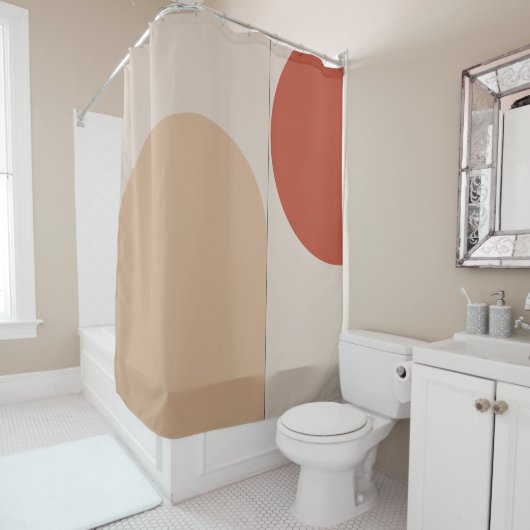 Moderne geometrie douchegordijn (In situ)