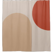 Moderne geometrie douchegordijn (Voorkant)