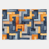 Moderne geometrie: dynamisch patroon inpakpapier vel (Voorkant 3)