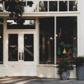 Moderne Geometrie Kerstboom Storefront Decor Raamsticker