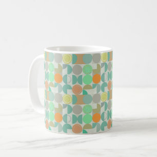 Moderne geometrie met meerdere kleuren koffiemok