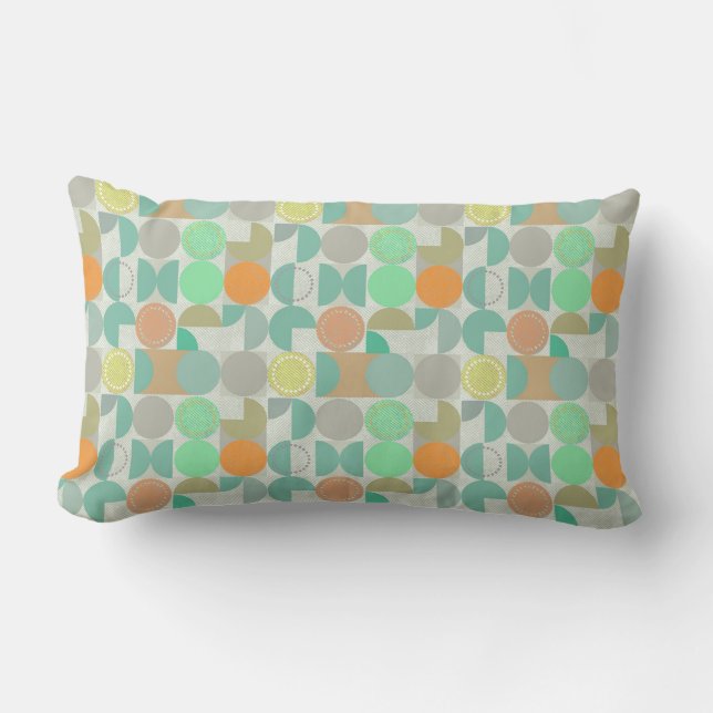 Moderne geometrie met meerdere kleuren kussen (Voorkant)