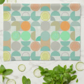 Moderne geometrie met meerdere kleuren theedoek (Gevouwen)