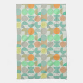 Moderne geometrie met meerdere kleuren theedoek (Verticaal)
