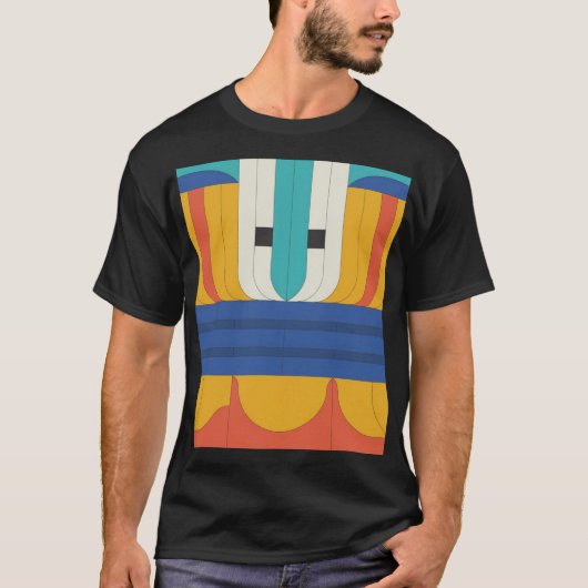 Moderne geometrie - Stijlvol Abstract vormontwerp T-shirt (Voorkant)