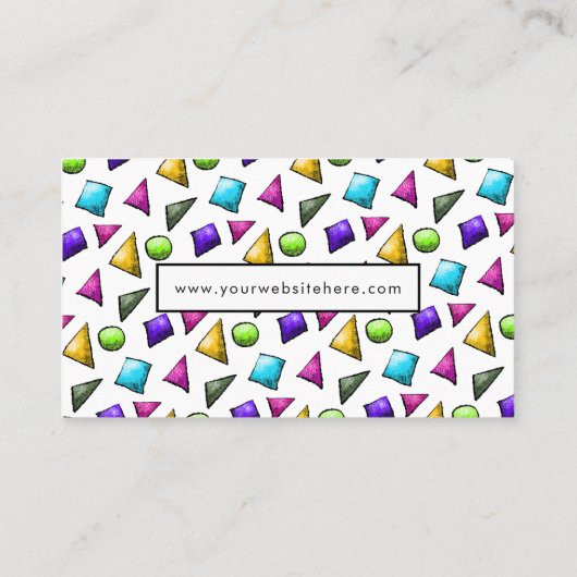 Moderne geometrie Trigonometry Lesson Visitekaartje (Achterkant)