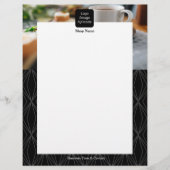 Moderne geometrie zwart flyer (Voorkant)