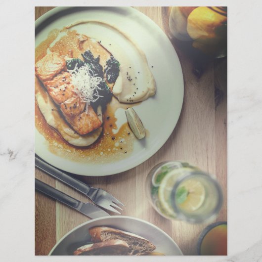 Moderne geometrie zwart flyer (Achterkant)