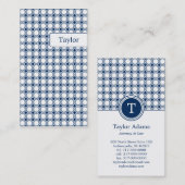 Moderne geometrieVisitekaartjes - Navy Blue Visitekaartje (Voorkant / Achterkant)