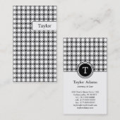 Moderne geometrieVisitekaartjes - zwart Visitekaartje (Voorkant / Achterkant)