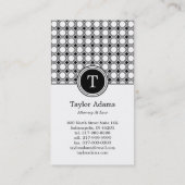 Moderne geometrieVisitekaartjes - zwart Visitekaartje (Achterkant)