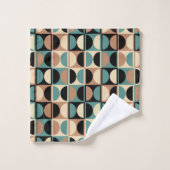 Moderne geometrisch Abstract patroon uit het midde Bad Handdoek (Wasdoekje)