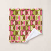 Moderne geometrisch Abstract patroon uit het midde Bad Handdoek (Wasdoekje)