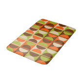 Moderne geometrisch Abstract patroon uit het midde Badmat (Gekanteld)