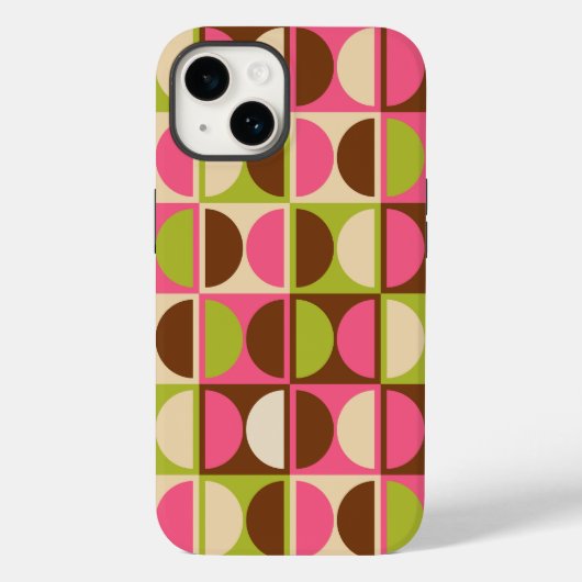 Moderne geometrisch Abstract patroon uit het midde Case-Mate iPhone Case (Achterkant)