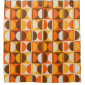 Moderne geometrisch Abstract patroon uit het midde Douchegordijn (Voorkant)