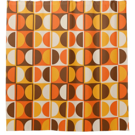 Moderne geometrisch Abstract patroon uit het midde Douchegordijn (Voorkant)