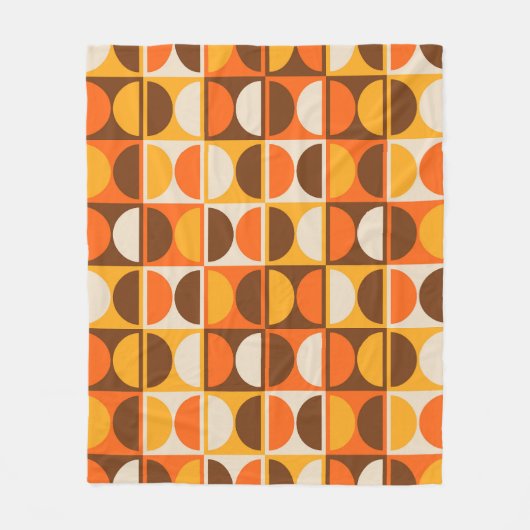 Moderne geometrisch Abstract patroon uit het midde Fleece Deken (Voorkant)