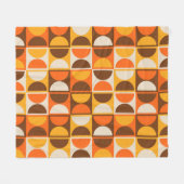 Moderne geometrisch Abstract patroon uit het midde Fleece Deken (Voorkant (Horizontaal))