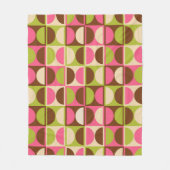 Moderne geometrisch Abstract patroon uit het midde Fleece Deken (Voorkant)