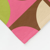 Moderne geometrisch Abstract patroon uit het midde Fleece Deken (Hoek)