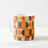 Moderne geometrisch Abstract patroon uit het midde Koffiemok (Voorkant links)