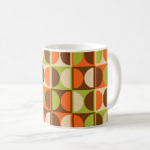 Moderne geometrisch Abstract patroon uit het midde Koffiemok (Voorkant rechts)