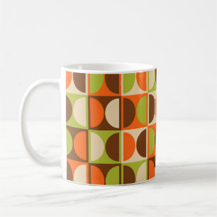 Moderne geometrisch Abstract patroon uit het midde Koffiemok