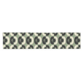 Moderne geometrisch Abstract patroon uit het midde Korte Tafelloper (Horizontaal)