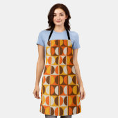 Moderne geometrisch Abstract patroon uit het midde Schort (Gedragen)