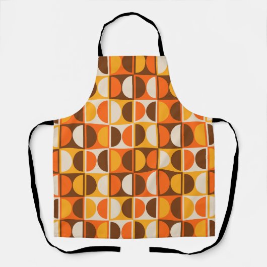 Moderne geometrisch Abstract patroon uit het midde Schort (Voorkant)