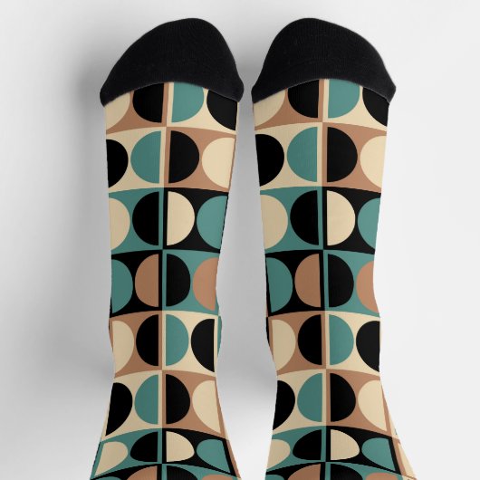 Moderne geometrisch Abstract patroon uit het midde Sokken (Top)