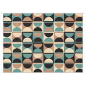 Moderne geometrisch Abstract patroon uit het midde Tafelkleed (Voorkant (Horizontaal))